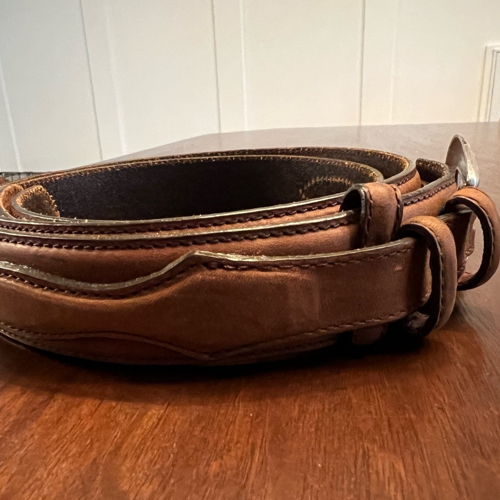 Vintage Silver Creek leather belt 42” - Picture 2 of 6